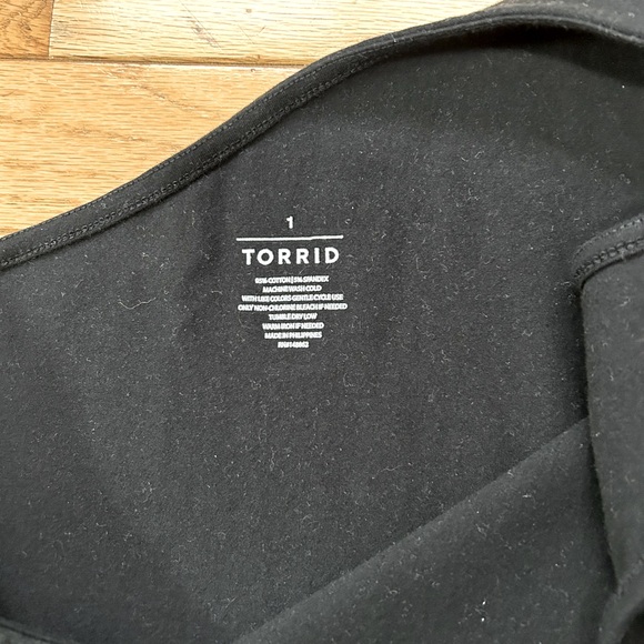 Torrid One Shoulder Double Strap Cut Out Tank - Picture 2 of 3